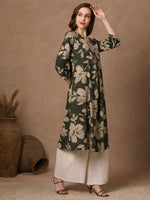 Thumbnail for NOZ2TOZ Women's Stylish Rayon Knee Length Kurti - Distacart