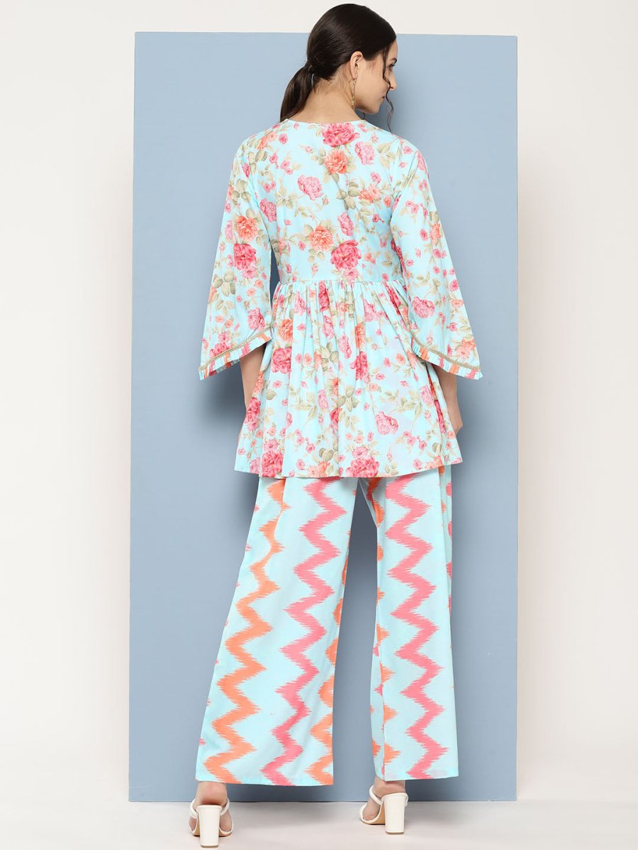 Ahalyaa Printed Ethnic Co-Ords - Distacart