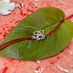 Thumbnail for trueBrowns Sterling Silver Chashmish Bhai Thread Rakhi - Distacart
