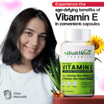 Thumbnail for Health Veda Organics Vitamin E Capsules - Distacart