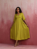 Thumbnail for trueBrowns Modal Lime Green Dress - Distacart