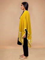 Thumbnail for trueBrowns Yellow Woollen Kaftan Cape - Distacart