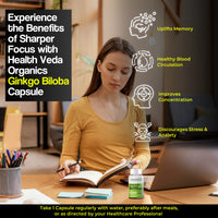 Thumbnail for Health Veda Organics Ginkgo Biloba Capsules