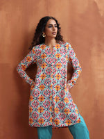 Thumbnail for trueBrowns Off White Print Kurta Co-ord Set - Distacart