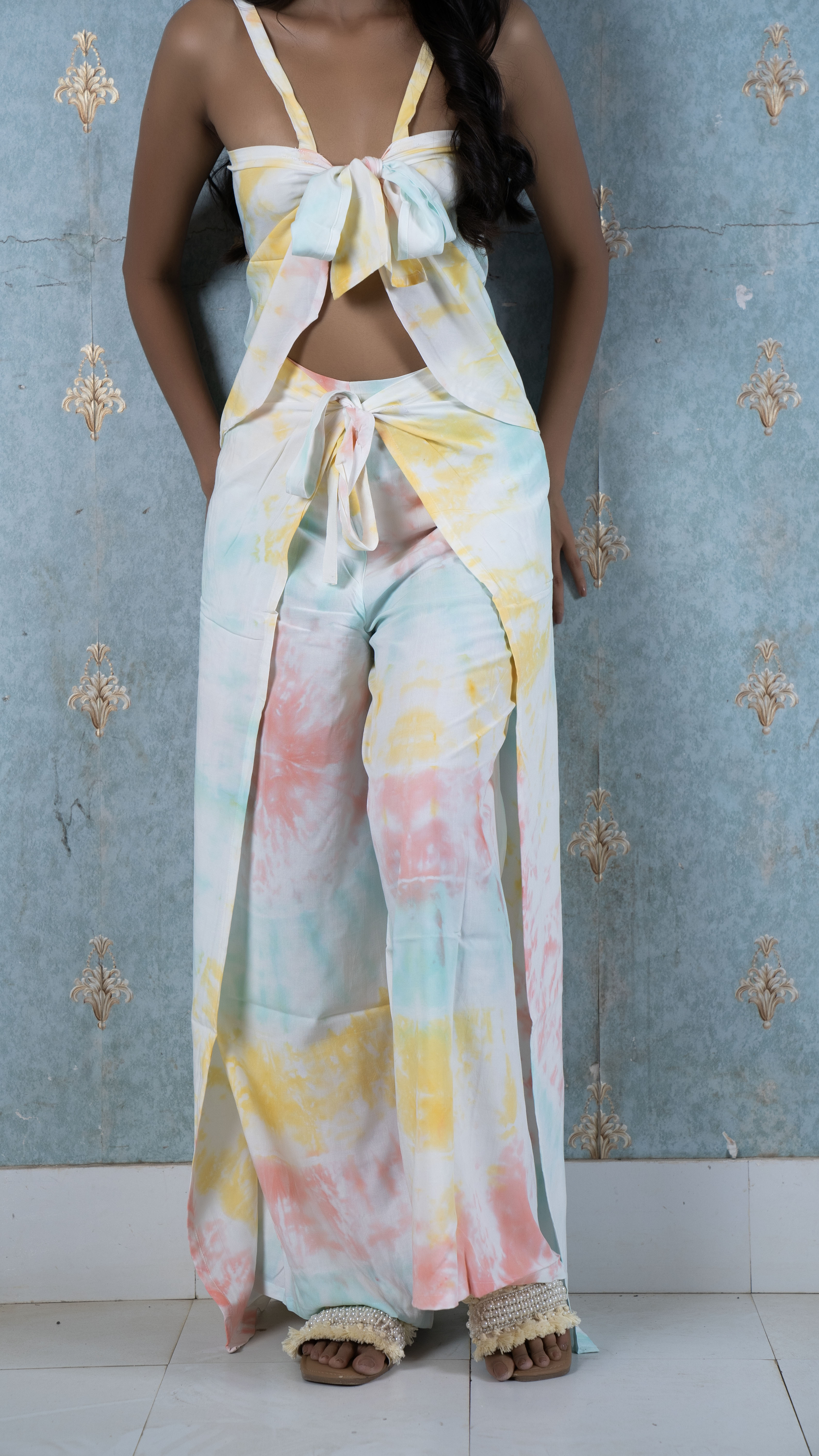 Noroke Toop Modal Orange Magic Pants With Top - Distacart