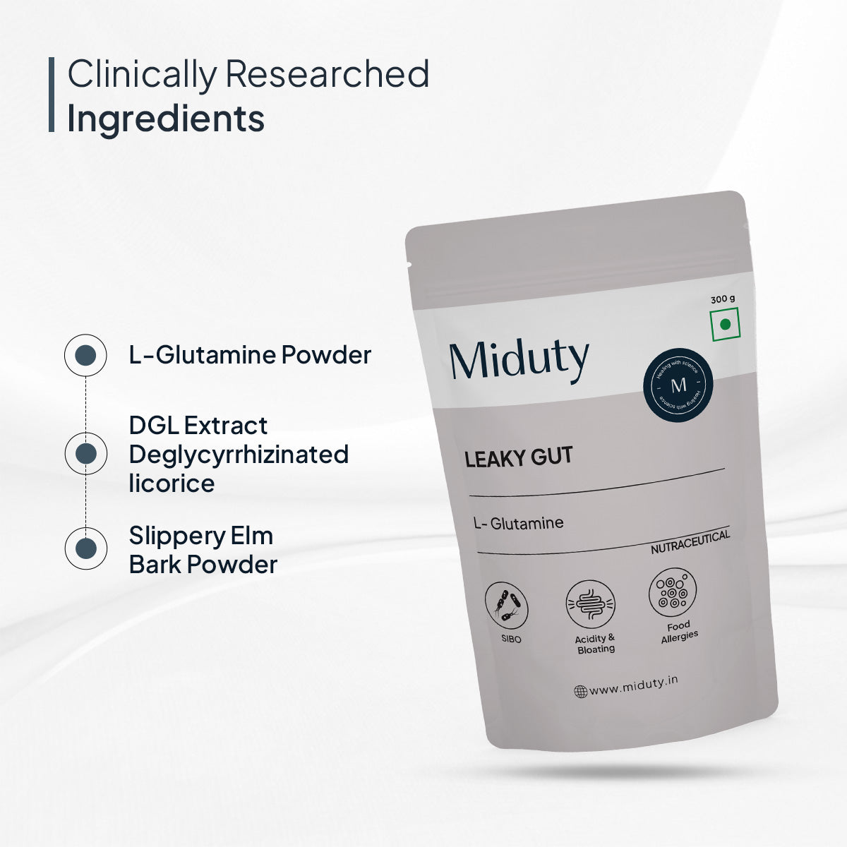 Miduty by Palak Notes Leaky Gut Powder - Distacart