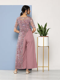 Thumbnail for Ahalyaa Printed Waist Tie-Ups Basic Jumpsuit - Distacart
