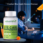 Thumbnail for Health Veda Organics Plant Based Eye Care Supplements Tablets - Distacart
