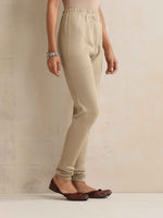 Thumbnail for trueBrowns Beige Woollen Leggings - Distacart