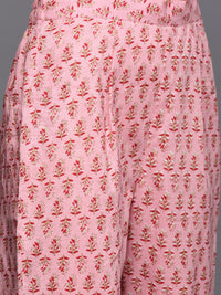 Thumbnail for Varanga Floral Printed Embroidered Kurta With Straight Pant And Chiffon Dupatta