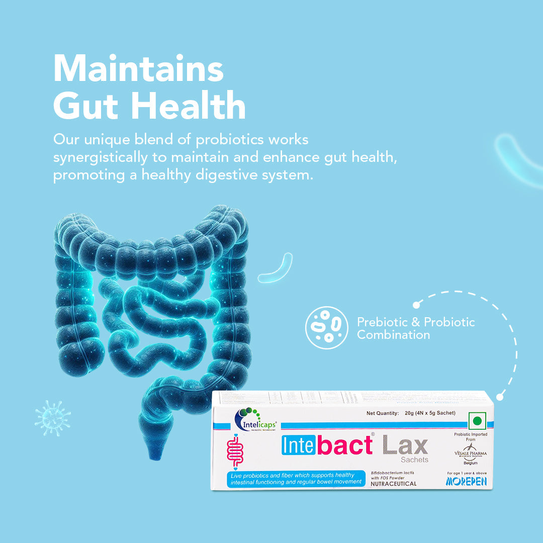 Dr. Morepen Intebact Probiotic Laxative – Best Solution For Constipation Relief