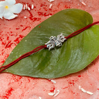 Thumbnail for trueBrowns 925 Sterling Silver Lord Shiva Trishul Thread Rakhi