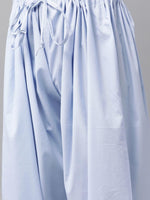 Thumbnail for Fabmade Men Sky Blue Pathani Suits - Distacart