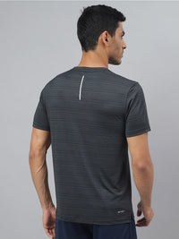 Thumbnail for Alcis Striped Slim Fit Anti-Static T-Shirt - Distacart