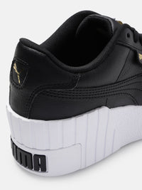 Thumbnail for Puma Women Cali Wedge Perforations Leather Sneakers
