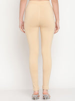 Thumbnail for TAG 7 Women Beige & Maroon Pack of 2 Straight Fit Ankle-Length Leggings - Distacart