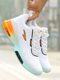 Thumbnail for ASIAN Men White Mesh Running Shoes