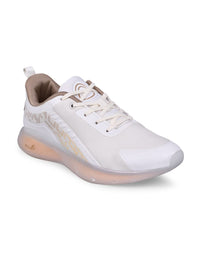 Thumbnail for Campus Men Off White Mesh Running Shoes