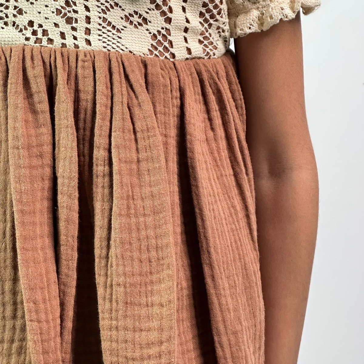 ArthLife Vintage Brown Fit And Flare Dress - Distacart