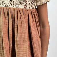 Thumbnail for ArthLife Vintage Brown Fit And Flare Dress - Distacart