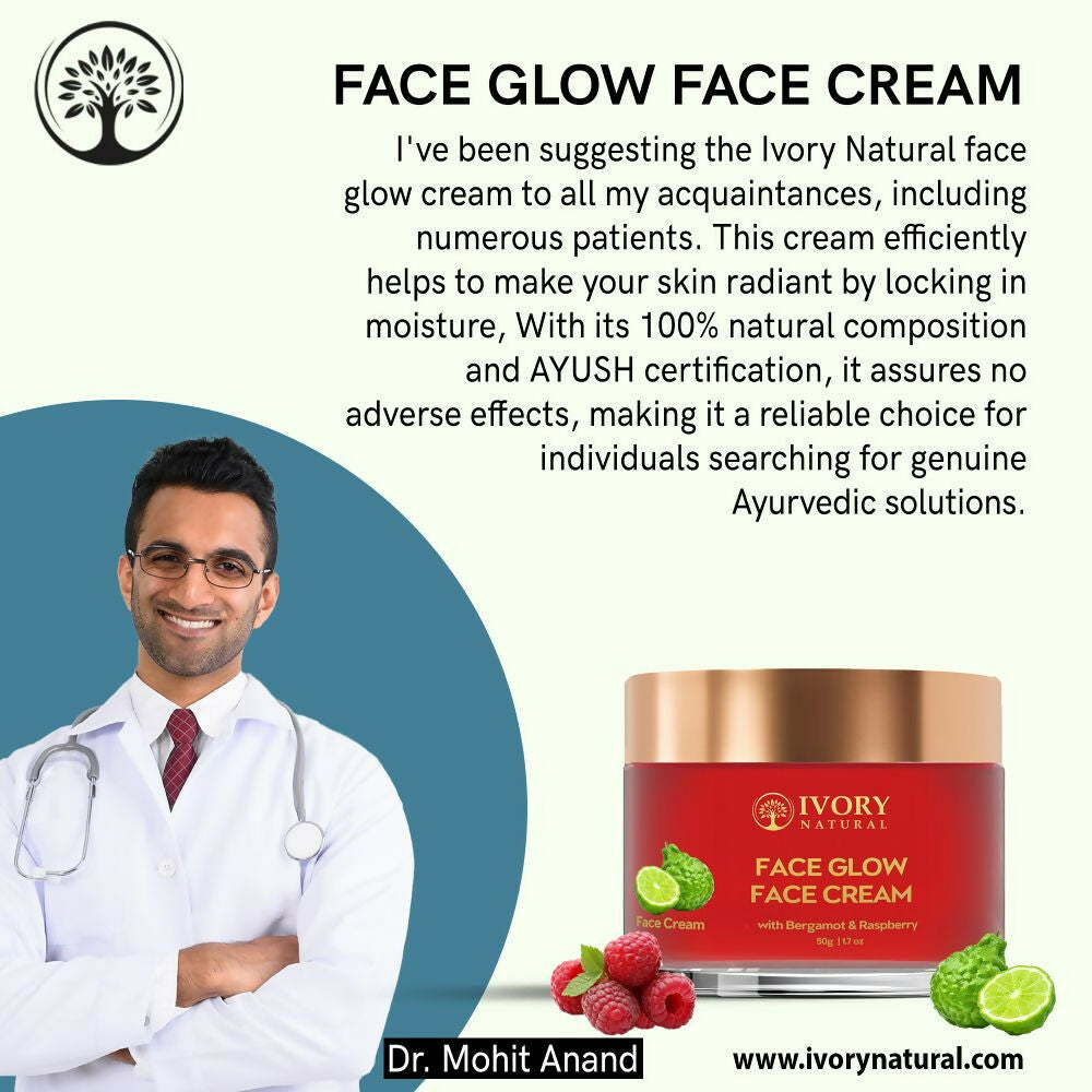 Ivory Natural Face Glow Cream For Skin Glow With Moisture And Luminosity - Distacart