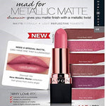 Thumbnail for Avon True Color Velvet Luminosity Metallic Matte Lipstick - Prismatic Pink - Distacart
