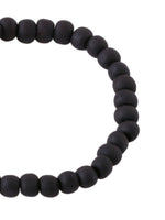Thumbnail for NVR Men Black Beaded Elasticated Rakhi With Roli Chawal - Distacart