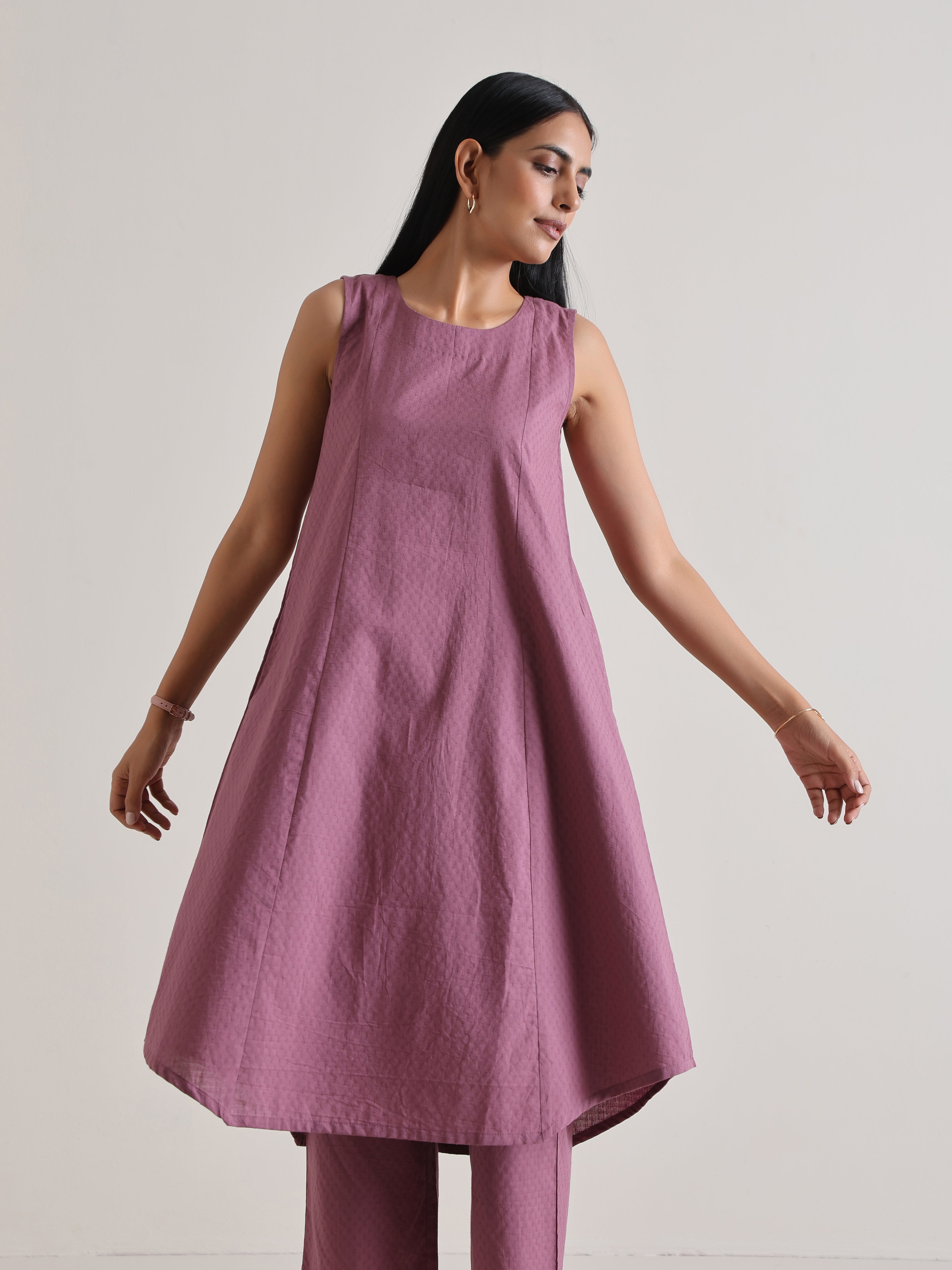 trueBrowns Orchid Panelled Co-ord Set - Distacart