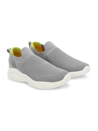 Thumbnail for HRX by Hrithik Roshan Men Grey PU Foam Bounce Back Walking Shoes