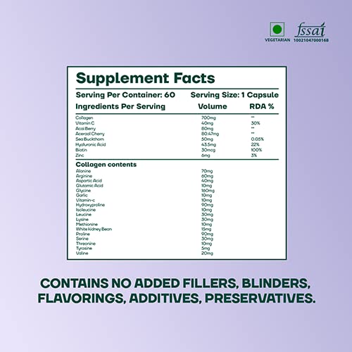 Mountainor Plant-Based Collagen Builder Capsules - Distacart