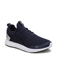 Thumbnail for Puma Men Navy Blue Woven Design Skipper Sneakers