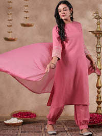 Thumbnail for Anubhutee Round Neck Kurta With Salwar & Dupatta - Distacart