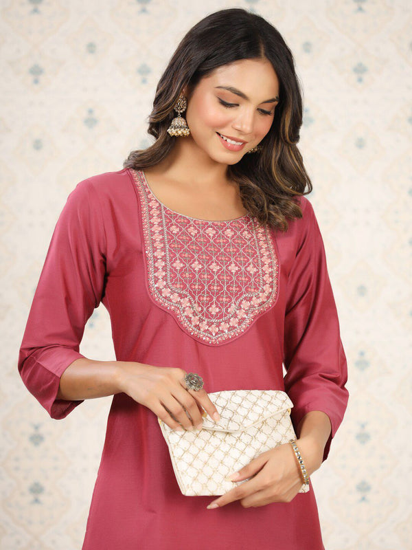 Ode by House of Pataudi Floral Embroidered Kurta - Distacart