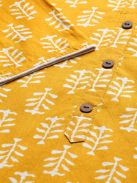 Thumbnail for Anouk Women Yellow & White Printed Kurta with Palazzos - Distacart