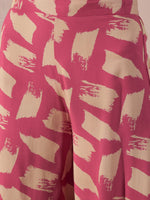 Thumbnail for InWeave Punch Pink Beige Kurta Set - Distacart