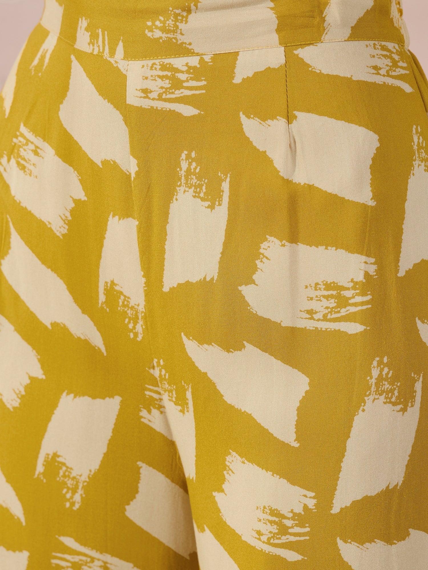 InWeave Honey Yellow Beige Slit Kurta Set - Distacart