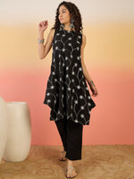 Thumbnail for InWeave Black Embroidery R Neck Black Set - Distacart