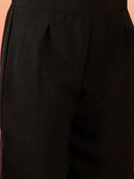 Thumbnail for InWeave White Embroidery R Neck Black Set - Distacart