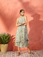 Thumbnail for InWeave Sea Green Ethnic Palazzo Kurta Set - Distacart