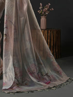 Thumbnail for Anouk Floral Printed Organza Saree - Distacart