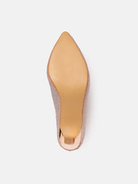 Thumbnail for ELLE Party Slim Heel Shimmer Pumps