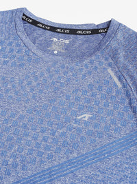 Thumbnail for Alcis Men Heather Anti-Static Slim-Fit Round Neck Distance Running T-Shirt - Distacart
