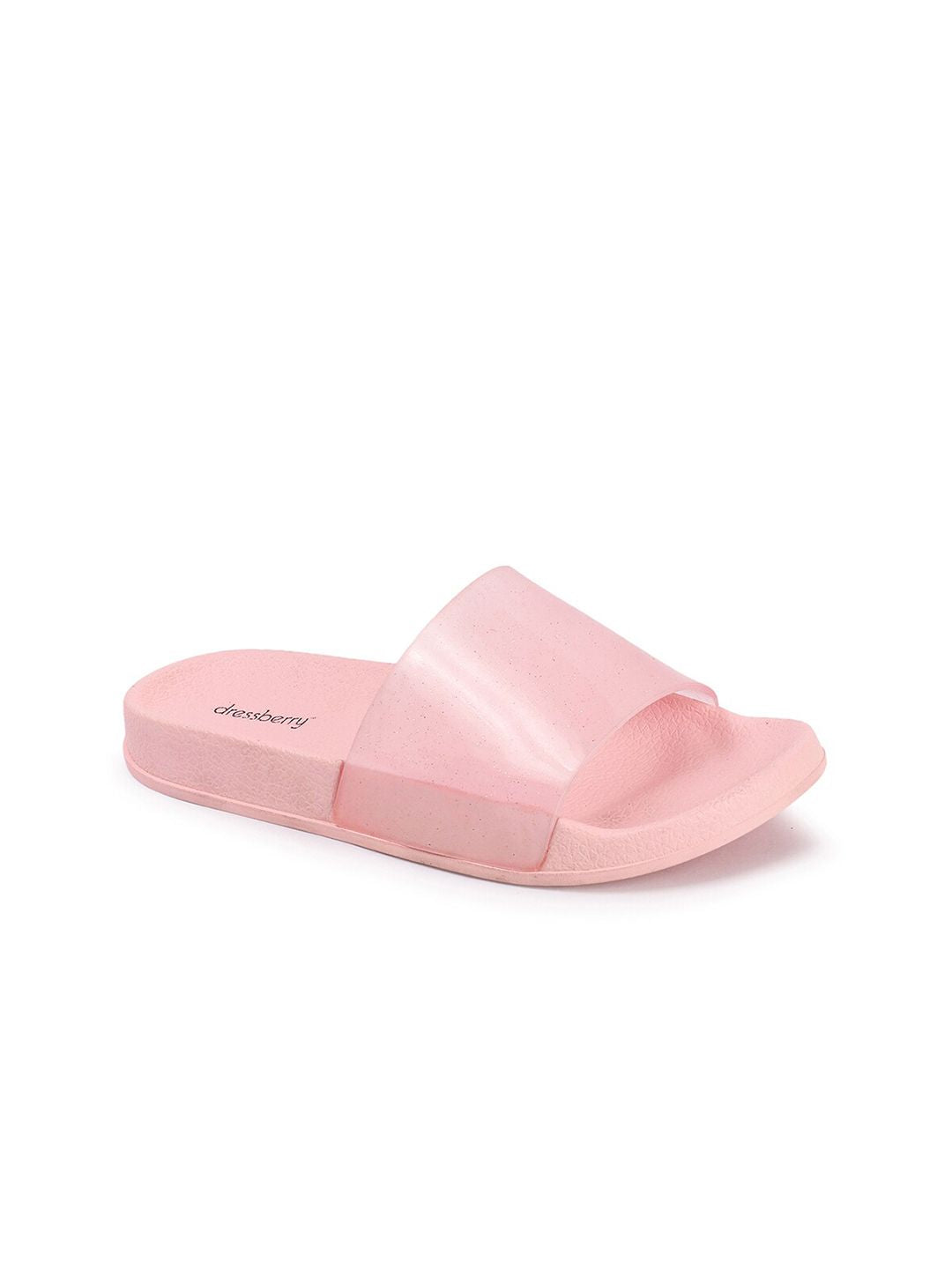 DressBerry Women Pink Embellished Sliders