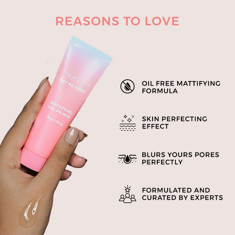Praush Beauty Say No Pore Skin Perfecting Gel Primer - Distacart
