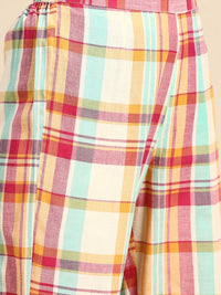 Thumbnail for Anouk X Kaamkaaj Women Pure Cotton Kurta with Trousers - Distacart