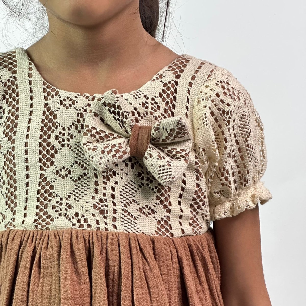 ArthLife Vintage Brown Fit And Flare Dress - Distacart