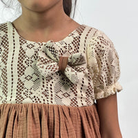 Thumbnail for ArthLife Vintage Brown Fit And Flare Dress - Distacart