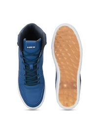 Thumbnail for HRX by Hrithik Roshan Men Teal Green Textured Round Toe Sneakers