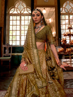 Thumbnail for Monjolika Fashion Mustard Color Rajwadi Silk Designer Lehenga Choli