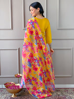 Thumbnail for The52 Women's Rayon Fabric Straight Kurta, Pant and Dupatta Set